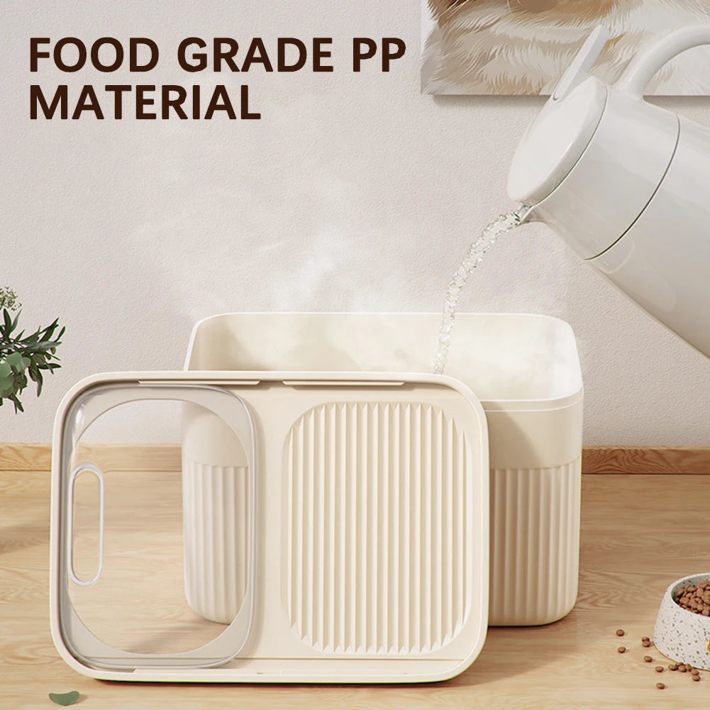 Dog Food Storage Container 5/10/15L Large Capacity Transparent