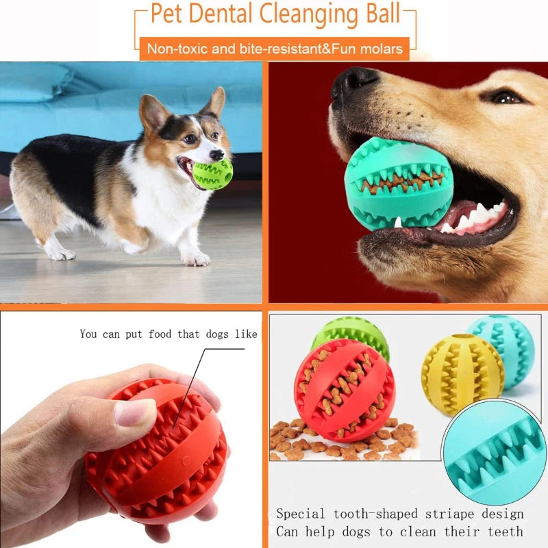 Pet Toy Ball Interactive Rubber Balls Puppy Chewing Toys