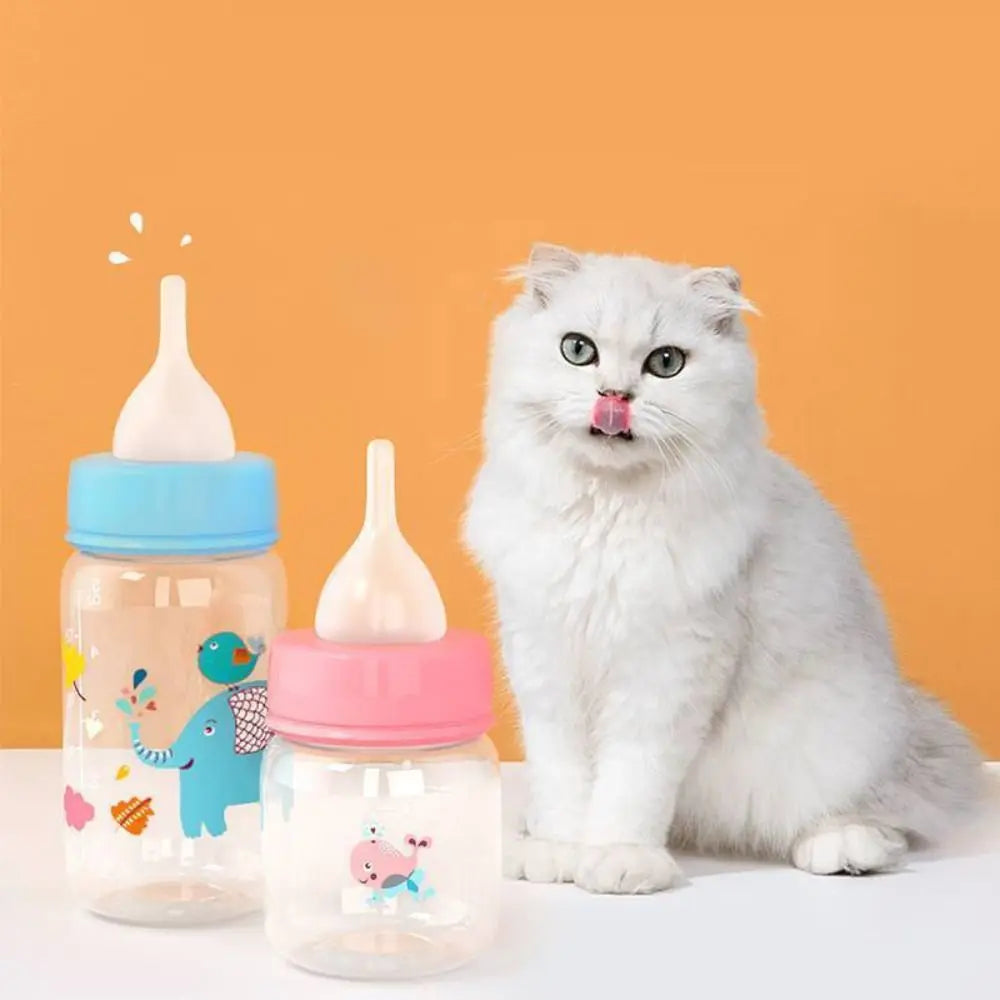 Durable 60ml/125ml Puppy Kitten Feeding Bottle